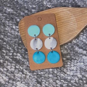 Homemade clay earrings